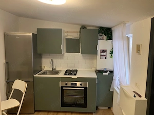 Proprietar, ofer spre inchiriere casuta 25mp cu curte proprie, zona Tei  Barbu Vacareacu 