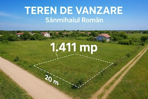COMISON 0% | Teren intravilan - Sanmihaiul Român