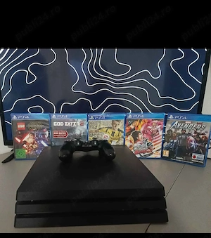 Consola PlayStation 4Pro1TB+Controller+5jocuri