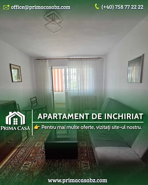 Apartament cu 2 camere de inchiriat   zona Crang   Democratiei   etaj 3din4  