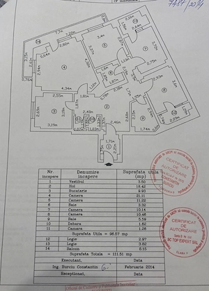 4 camere | Universitate | 111,57 mp |  Reabilitat Termic - imagine 11