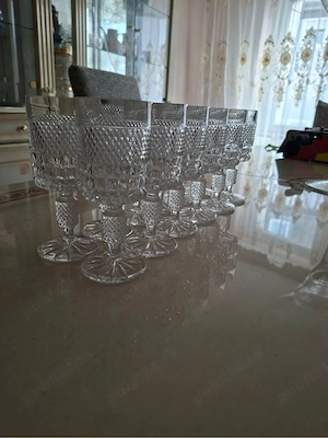 Set 12 pahare tip cristal   stare impecabilă