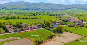 Teren intravilan 1455 mp | 31 m deschidere | Curent + Internet | 25 min Brașov