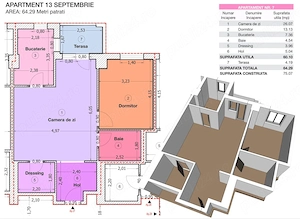Apartament 2 camere   Bloc Nou   Zona Mihail Sebastian , sector 5 - imagine 10