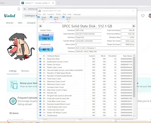 ssd Adata 512 gb stare perfecta de functionare
