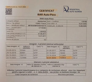 Vand autoturism Ford Focus din 2011,diesel 1.6,cp 109,km reali 132.806 - imagine 2