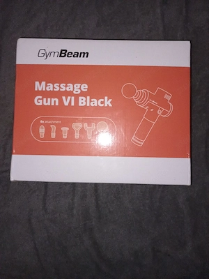 Pistol de masaj GymBeam VI Black - SIGILAT   NOU în cutie