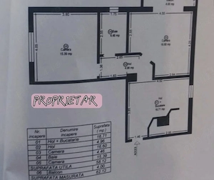 Vând apartament cu doua camere în zona Bucovinei. 