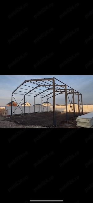 Structura metalica IP180  10m latime x 15m luntime x 4 m inaltime la streasina