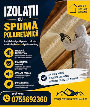 Izolații cu spumă poliuretanică 
