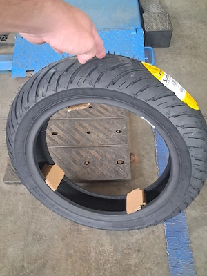 1 anvelope Moto 120/70/13Dunlop SCOOTSMART Nou  - imagine 3