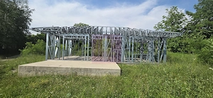 Casa pe structura metalica si teren de 757 mp de vanzare in Brebu