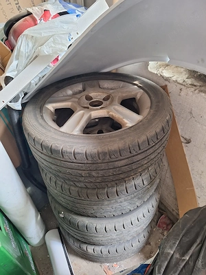 Vand urgent  jante din aluminiu echipate cu anvelope 205/50/R16 - imagine 2