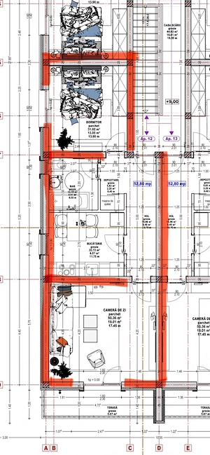 AV698 Apartament 2 camere, Urseni, etaj 3