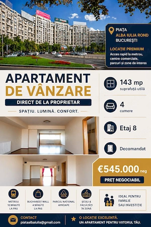 Piata Alba Iulia rond direct de la proprietar