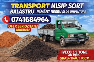 Transport Nisip Balastru Sorturi