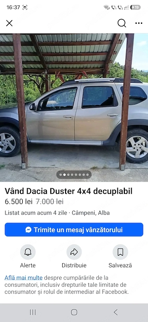 De vanzare Dacia Duster. - imagine 2