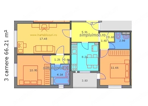 3 camere 3 din 8 Metrou Piata Sudului Sector 4 Bagdasar - imagine 2