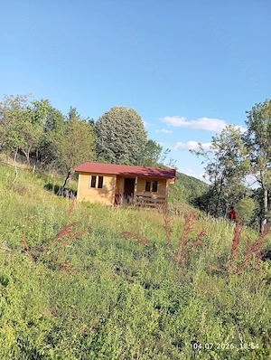 Teren intravilan 1.000mp+Cabană Noua+Asfalt+Utilitati,Panoramă SUPERBA spre Munți,altitudine,Daesti  - imagine 6