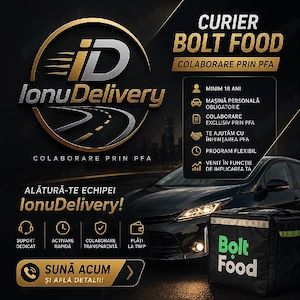 Devino Curier Bolt Food | Colaborare prin PFA