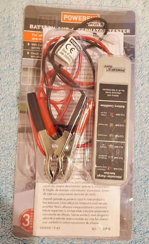 PowerfixTester baterie si alternator auto (12V)