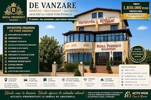 De vanzare – Pensiune – Restaurant – Ballroom – Rahova – Alexandriei – Leroy Merlin – 1850000E – Afa