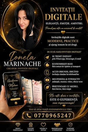 Invitații digitale personalizate!