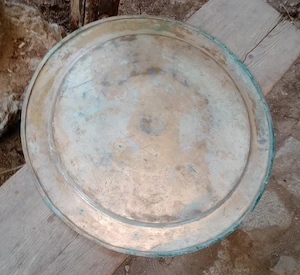 Tava sau platou din cupru 50 cm. diametru