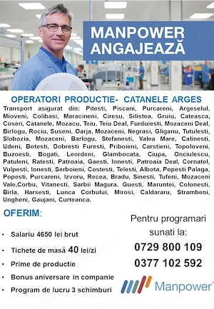 Operatori productie Catanele Arges