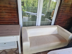 Canapea piele + mobila+ scaune birou reglabile