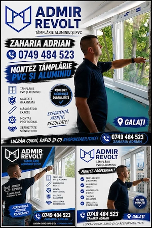 Tamplarie PVC si Aluminiu