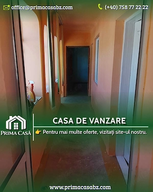 Oportunitate de investitie! Casa in Dealu Viei   Merei BZ   teren 700mp   d=40m   Pret: 32.000  neg.