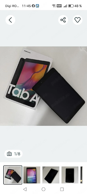 Tabletă Samsung Galaxy Tab A (2019)   8 inch, Wi-Fi, 32 GB