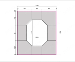 Vand mobilier expunere marfa tip "Insula"
