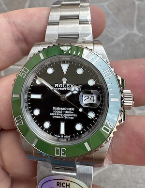 Rolex Submariner Starbucks 126610LV Mk2 41 mm RICH JH3235 Free Sprung 72 h rezerva putere