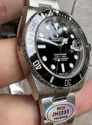 Rolex Submariner 126610LN 41 Rich JH 3235 Free Sprung Superclona 1:1