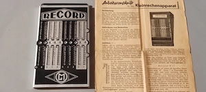 Calculator mecanic metal ( de buzunar ) vintage  ADDIATOR record