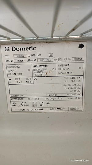 Frigider auto Dometic RM 6361 rulota trivalent 97,5l