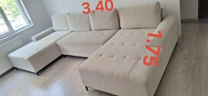 Vând canapea extensibila crem