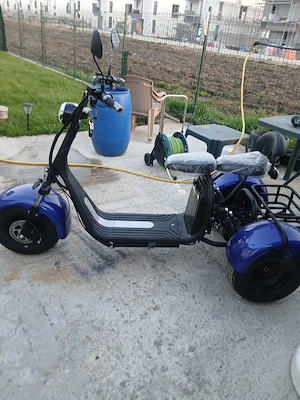 Scuter nou 3 roti city coco putere motor 2000w baterie 60 v 40 amp autonomie 90 -120 km ,viteza pest