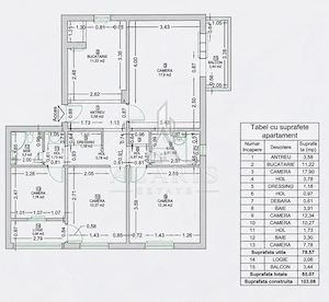 Apartament cu 4 camere, etaj intermediar, zona Bucovina - imagine 14