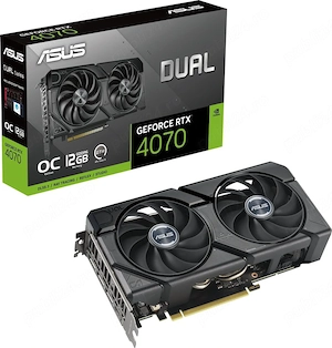 Placa video ASUS GeForce RTX  4070 SUPER DUAL OC, 12GB GDDR6X, 192-bit, GARANTIE! 2 000 lei