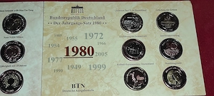 medalii bundesrepublik deutschland - der jahrgangs satz 