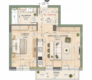COMISION 0 | APARTAMENT 2 CAMERE | 5 MINUTE DE AUCHAN 