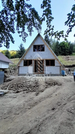 Comision 0% Casa A-Frame, la munte, 1km de Partia Rausor, Hunedoara - imagine 13