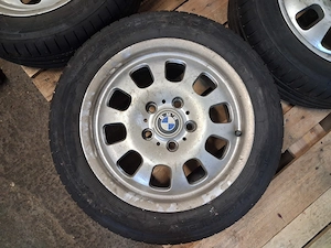 Jante aliaj BMW R16 cu cauciucuri vara Dunlop - 4 buc - imagine 2