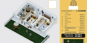 APARTAMENT 4 CAMERE CU CURTE PROPRIE | PRET DE LANSARE | COMISION 0% - imagine 6