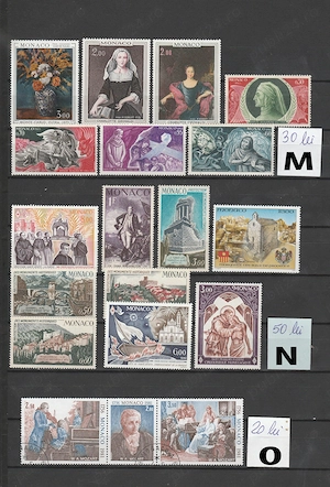 Timbre de colectie  Nestampilate Monaco