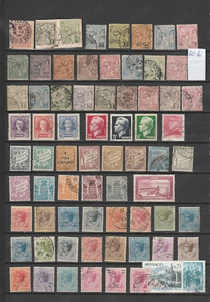 Lot timbre de colectie stampilate Monaco