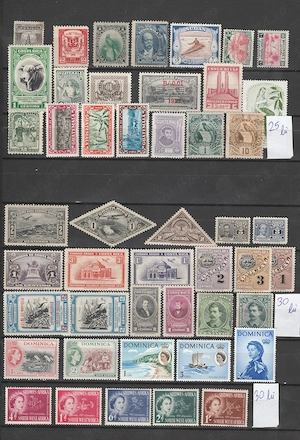 Timbre de colectie nestampilate Costa  Rica Guademala